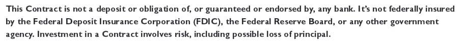 pacific life variable annuity warning